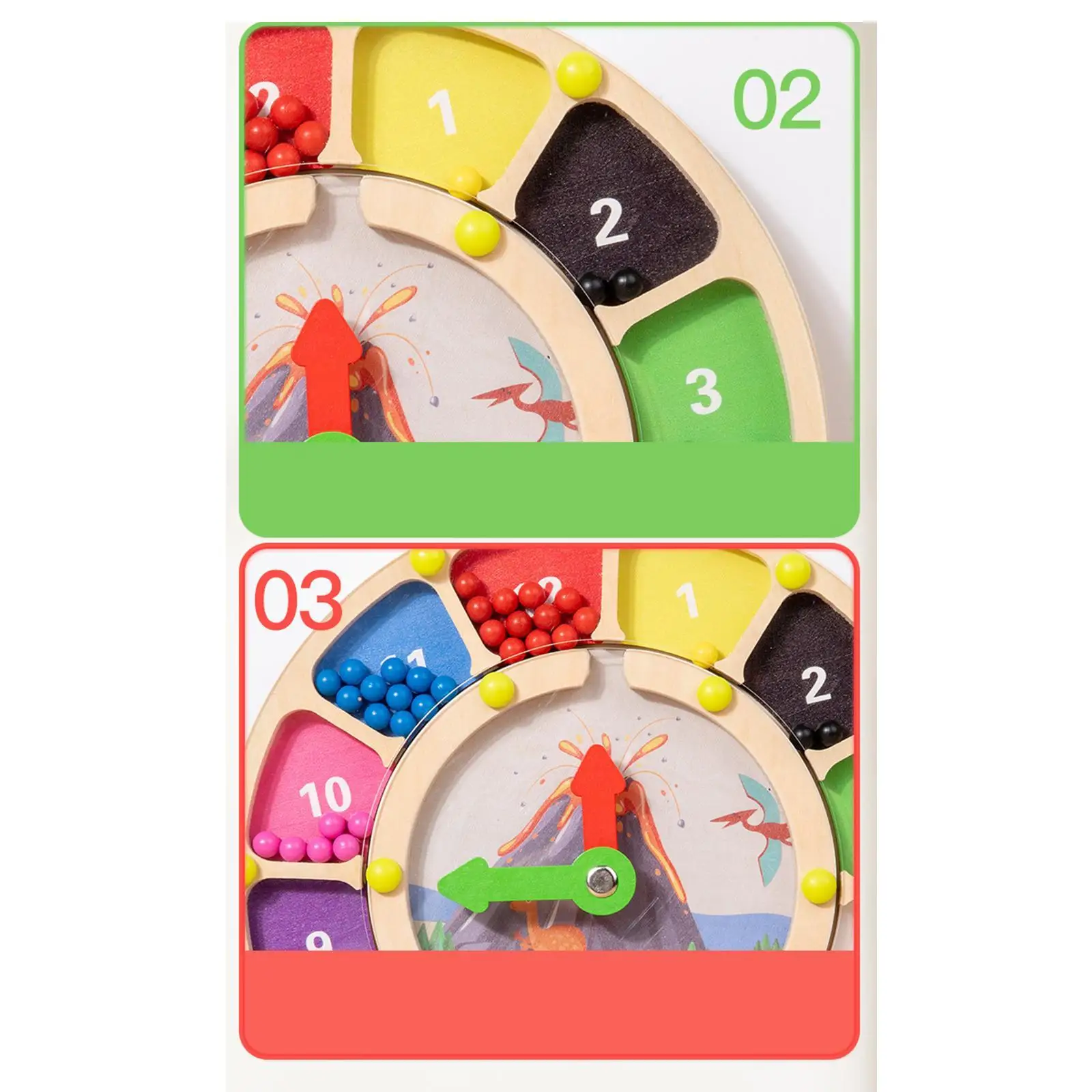 Color Sorting Clock Montessori Toy for Teaching Counting Numbers and Time Children Learning Puzzle