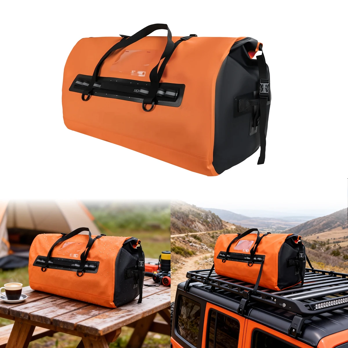 

120L/150L Motorcycle Tail Dry bag Outdoor Travel Bag Waterproof Camping Storage Bag travel Bag Motorcycle Seat Bag