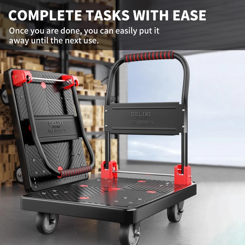 

Сверхмощный складной ручной тележки, бесшумные колеса, грузоподъемность 330 фунтов (макс. 700), транспортные товары, ремонт дома, плавное перемещение