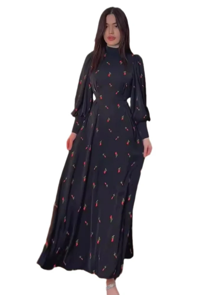 Eid Muslim Women Party Dresses Satin Bandage Lace-up Jalabiya Long Robe Ramadan Morocco Dubai Abayas Kaftan Islam Arab Vestidos