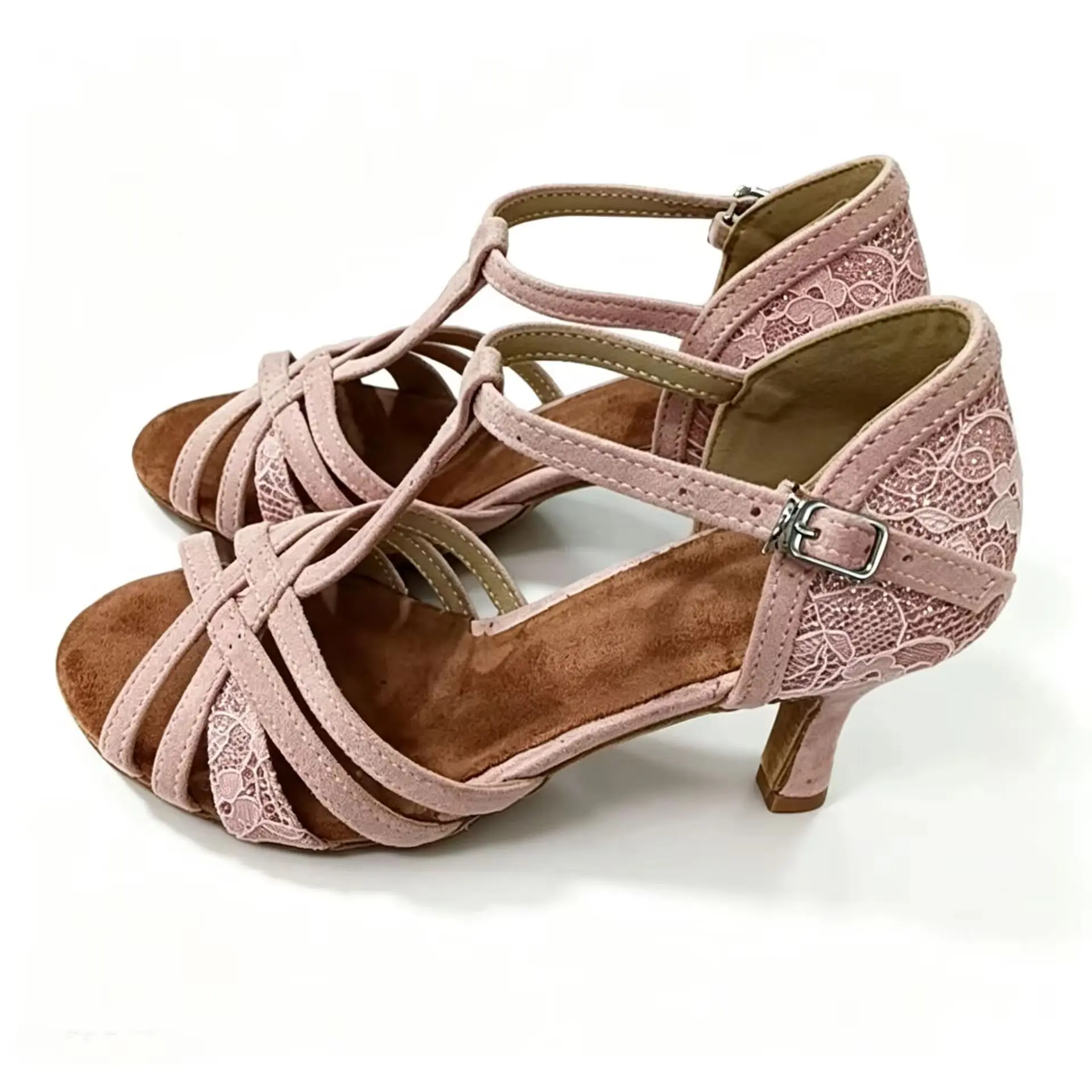 evk-women's-pink-lace-t-strap-latin-dance-shoes-7cm-suede-salsa-tango-ballroom-competition-performance-dancing-footwear-sandals