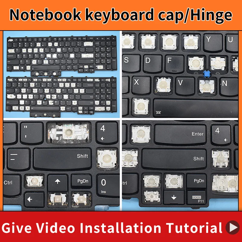 Replacement For Lenovo ThinkPad P50 20EN/20EQ P70 P51 P71 20ER 00PA247 00PA277 00PA329 Laptop keyboard key cap hinge