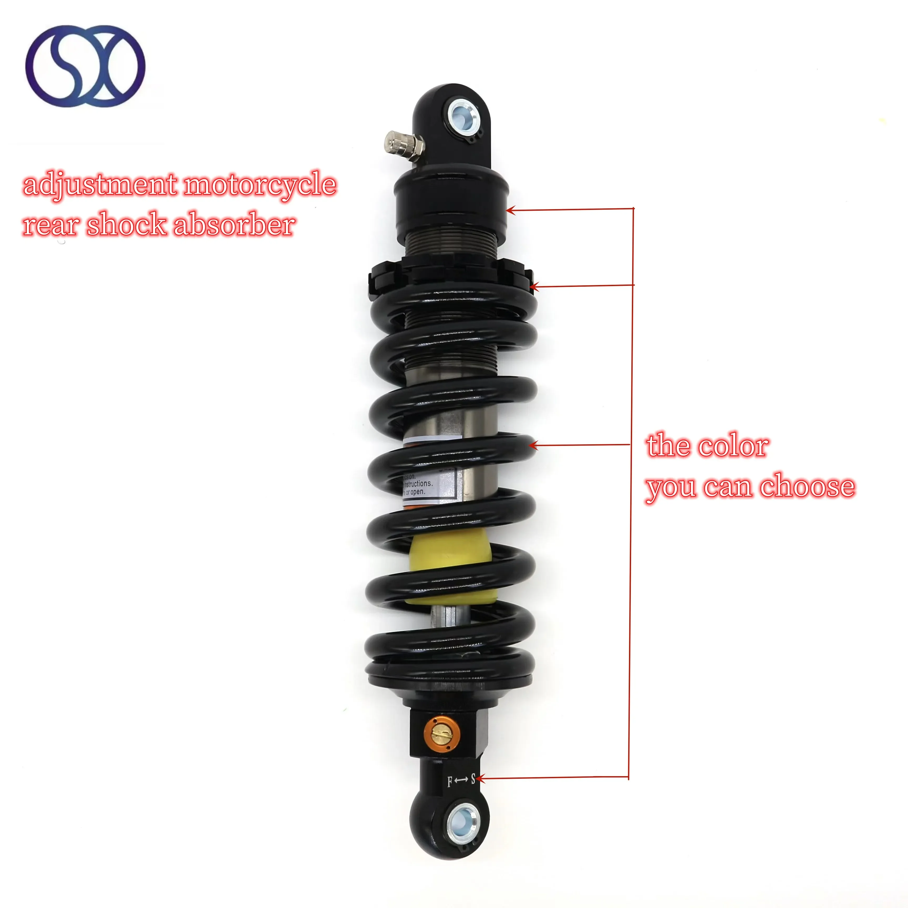 8mm Spring 320mm Motorcycle Rear Adjust Damping Shock Absorber For Honda Yamaha Nmax Kawasaki Suzuki