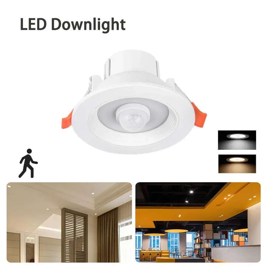 

AC85-265V LED Downlight PIR Motion Sensor Recessed Led Spot Lamp 5W/10/15W/20W For Entrance Corridor Hallway Stair Ceiling Light