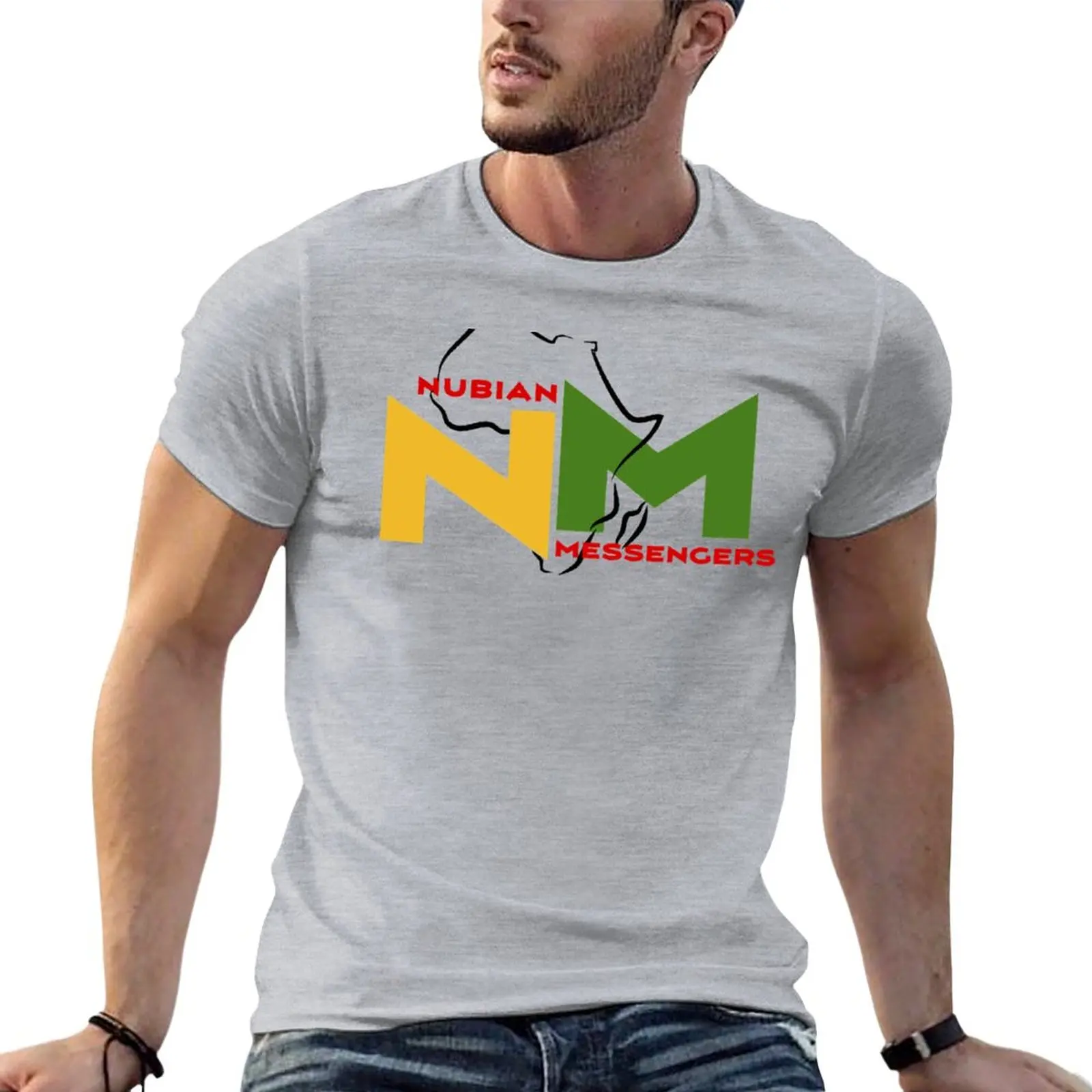 MAMA AFRIKA! - Band Single Cover Art & Logo - NUBIAN MESSENGERS T-Shirt black t shirts mens big and tall t shirts