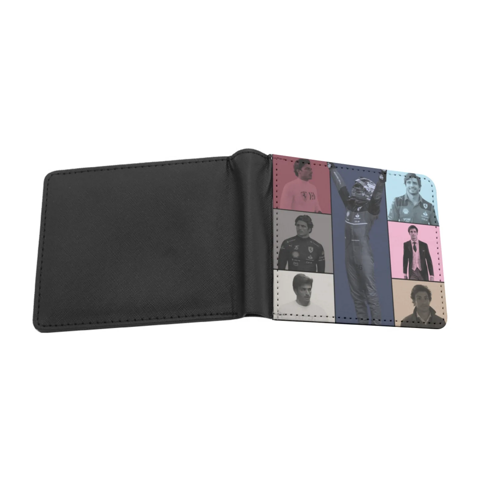 Carlos Sainz Ft The Eras Tour Short Men's Wallets Credit Card Holder Retro Wallet Male Pu Leather Wallet Carlos Sainz The Eras