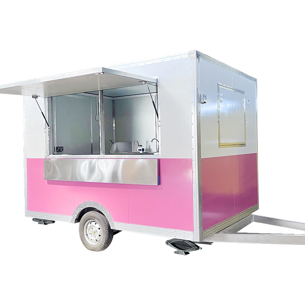 

High Quality Custom Towable Kitchen Street Food Truck for Fast Food Service and Food Trailer Applications at Outdoor Venues