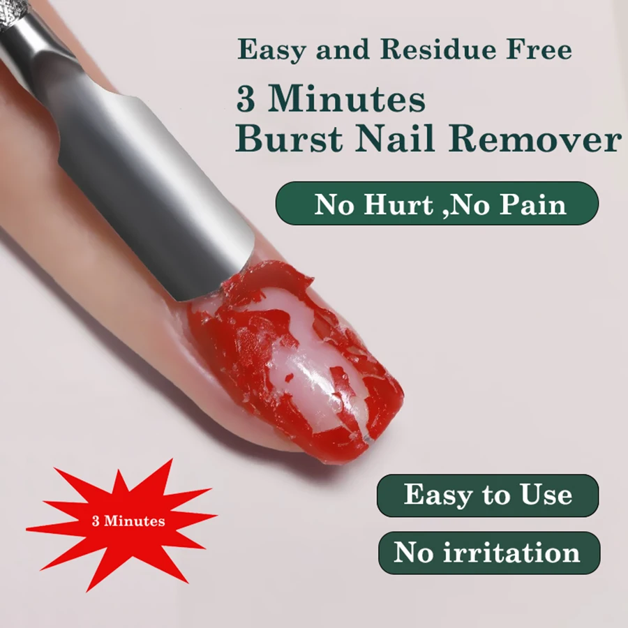 FOONBE Magic Remover เจล Soak off Remover Peel Off Magic Burst Gel Remover Crack Removal Wrap ลบ UV Led เจล 1 กก. ความจุขนาดใหญ่