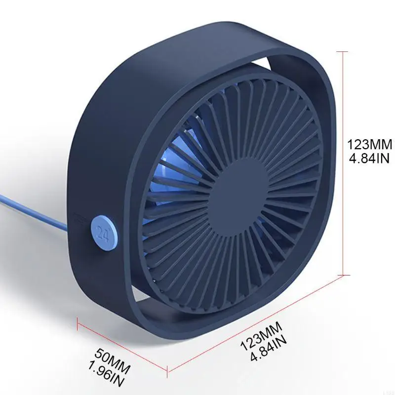 L8RE Маленький настольный вентилятор Персональный тихий охлаждающий вентилятор Домашний USB перезаряжаемый настольный