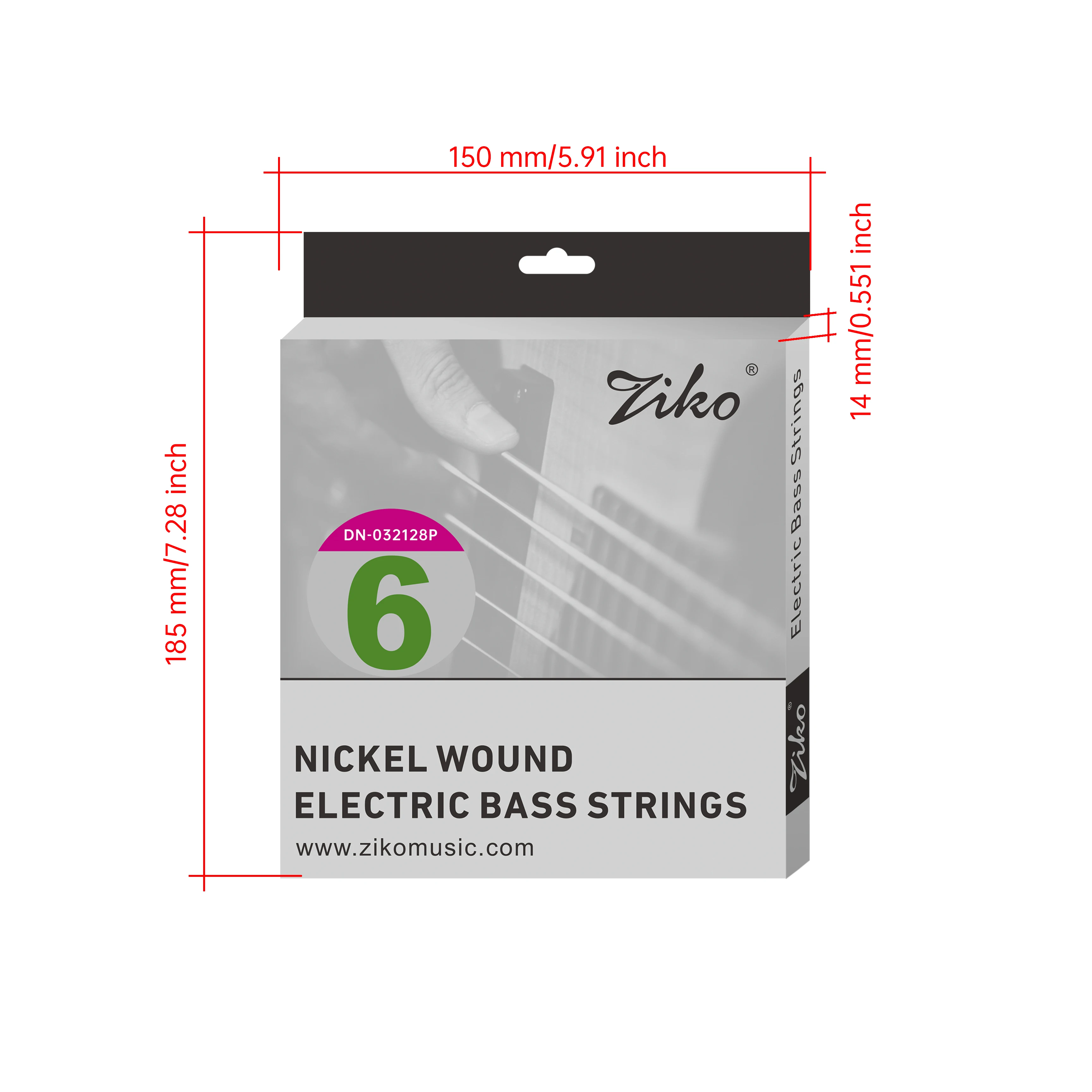 ZIKO 4-Saiten 5-Saiten 6-Saiten E-Bass-Saiten Superleicht Langlebig Großhandel Musikinstrumente Zubehör – Detail 12