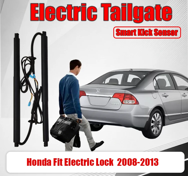 Electric Tailgate Upgrade Kit For Honda Fit Electric Lock Power Lift Support Rods Auto Trunk Boot Lid Power Liftgate Modi