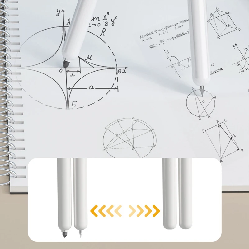 Lápiz de brújula para dibujo escolar, Herramientas de geometría de matemáticas, lápiz mecánico, suministros escolares, herramienta de dibujo circular, nuevo