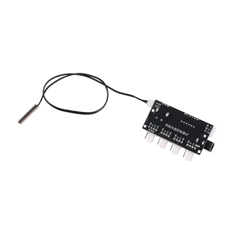 [NEWA08R】 PWM Fan Speed Control Module DC 5-30V 4-Channel Digital Temperature Regulation 25Khz 50000RPM