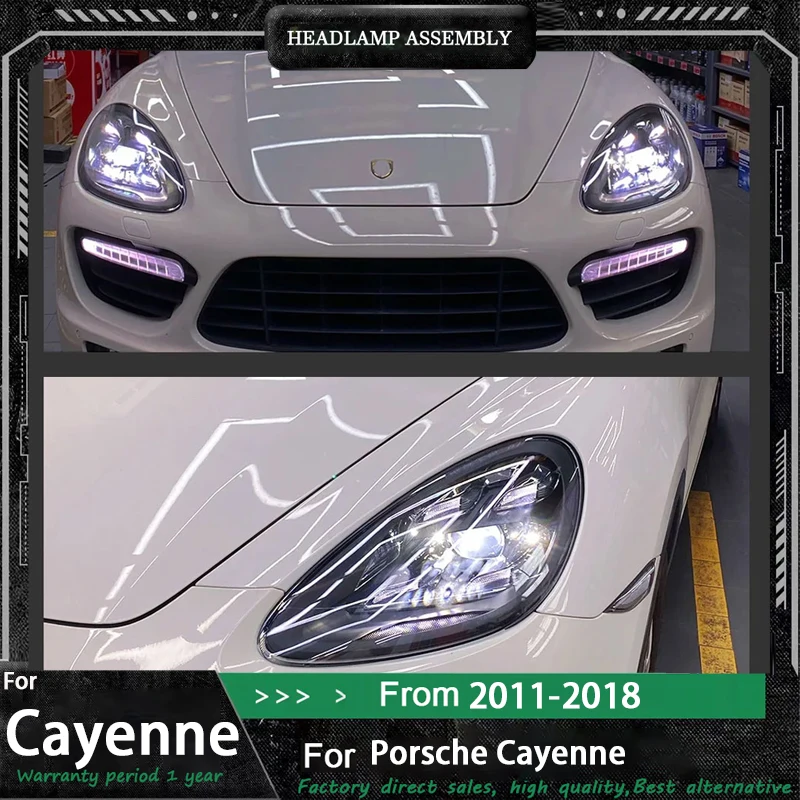 

For Porsche Cayenne 958 Headlights 2011-2018 958.1 Matrix LED Head Lamp DRL Day Running Light Head Lamp for Porsche Cayenne