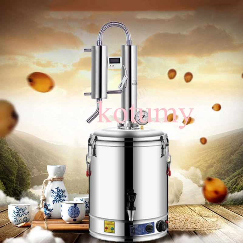 30L Alcohol Brewing Distiller Alcohol Whisky Moonshine Still Stainless Steel Still Whisky Beer Brandy Essential Oil Extractor