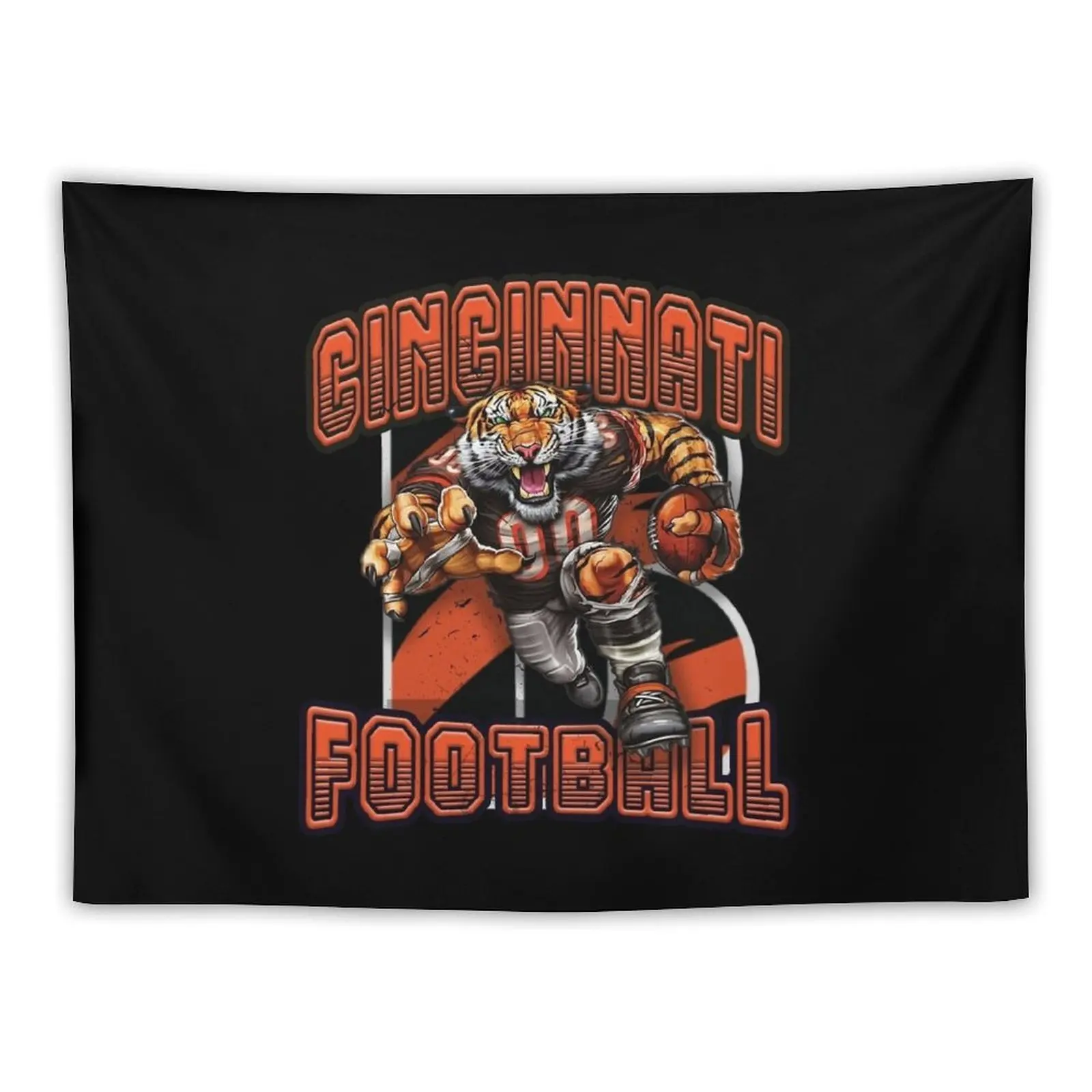 Cincinnati Football Tapestry Bedroom Organization And Decoration Mushroom Wall Hanging Wall Tapestry