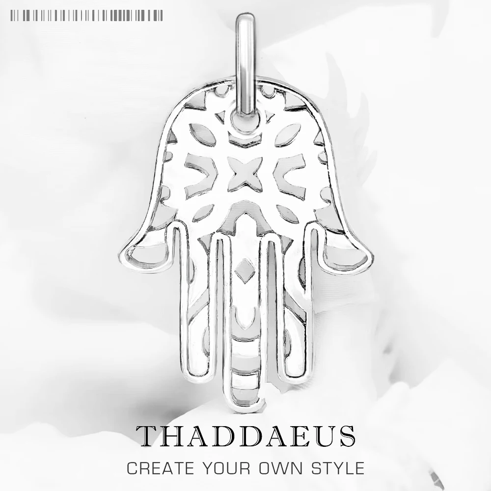 

Женская и Мужская подвеска рука Фатимы, ювелирное изделие из серебра 925 пробы, в европейском стиле