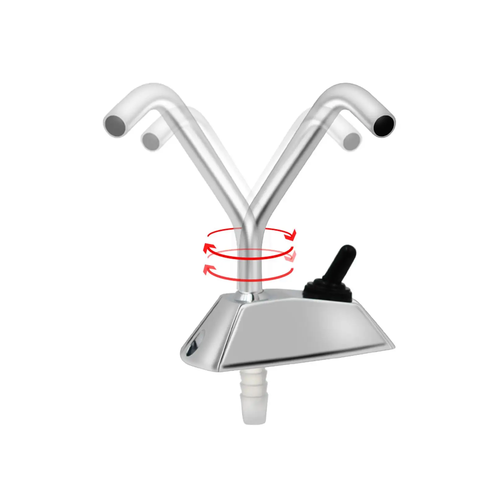 RV Mobile Home Motor Vehicle Kitchen Sink Electric Faucet Tap Zinc Alloy Finish