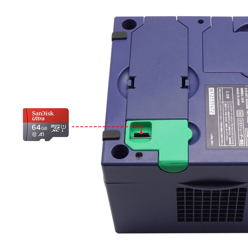 3D Print SD2SP2 Solt2 Shell For  Gamcube Console TF Card Reader Micro SD Card SD2SP2 Adapter For NGC Game Accessories