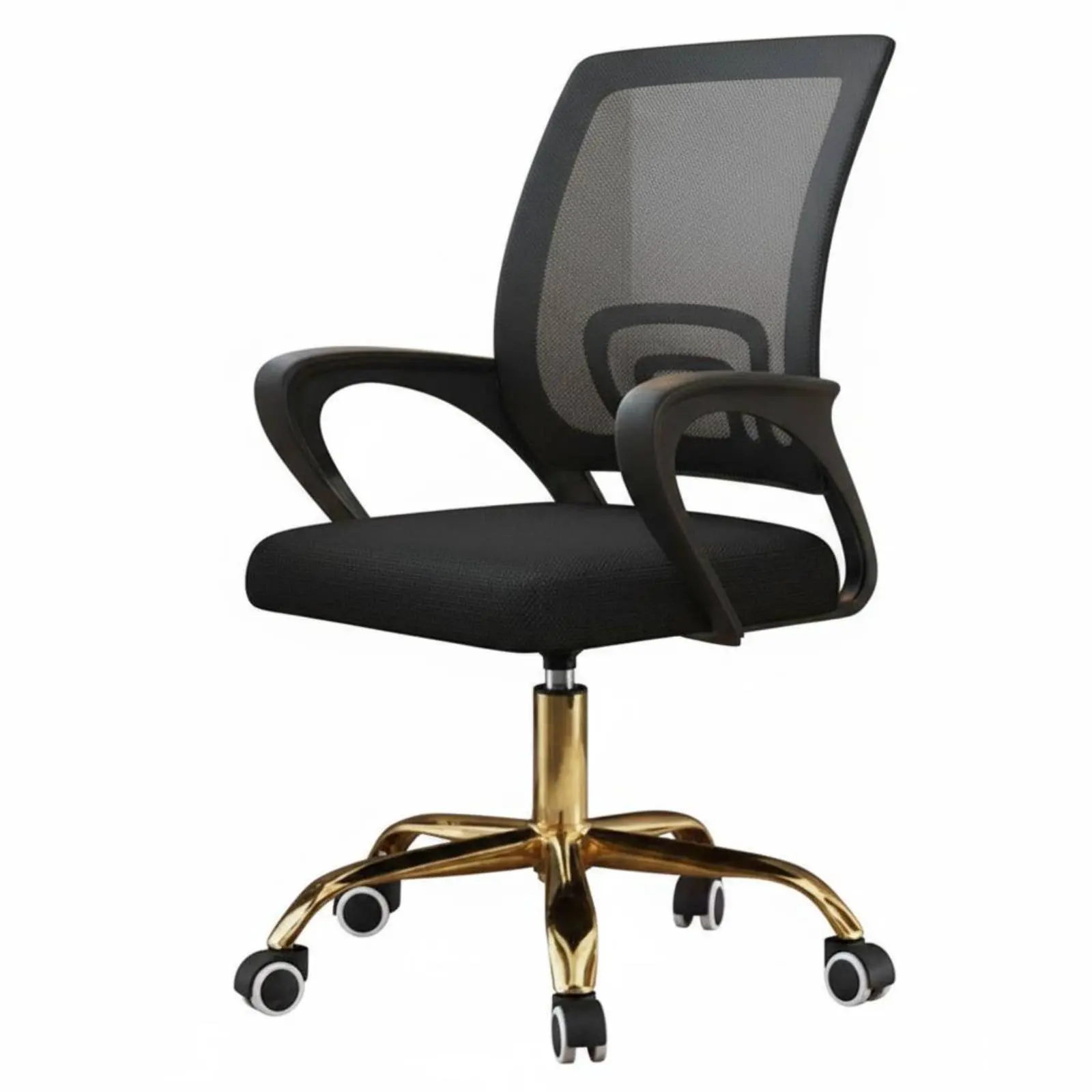 

Rolling Mesh Task Chair Adjustable Height Mesh Rear Rolling Chair Support Sturdy Duty for Telecommute Workers, Adults, Bedroom