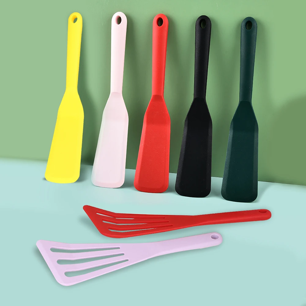 1PC Silicone Frying Spatula HighTemperature Steak Spatula Frying Fish Spatula Non-stick Cooker Special Kitchenware
