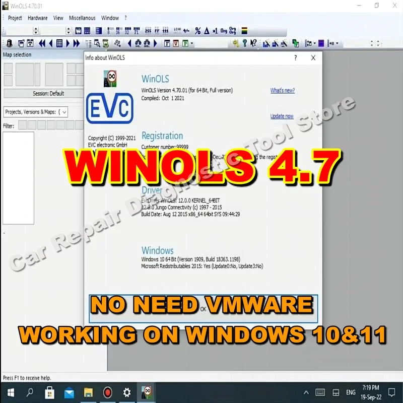 Winols software Last Version Winols 4.7 Working on Windows 10, 11 Native Version Direct install No Need Vmware Multi-language