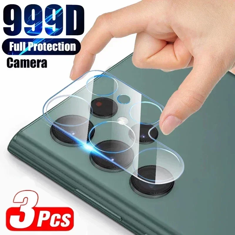 Camera Lens Protector para Samsung, Protetores de Tela, Vidro, S22, S21, S20 Ultra, S10, S9, S8 Plus, FE, Nota 20, 10, 9, 8, S10E