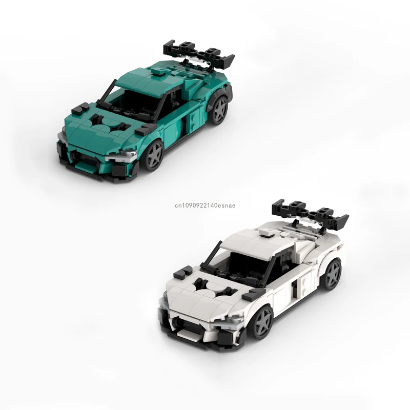 Hot MOC Speed Champion City Car ABT XGT Audied R8 Supercar Building Blocks Brick Racing Technique Creative Garage DIY Toys Gifts