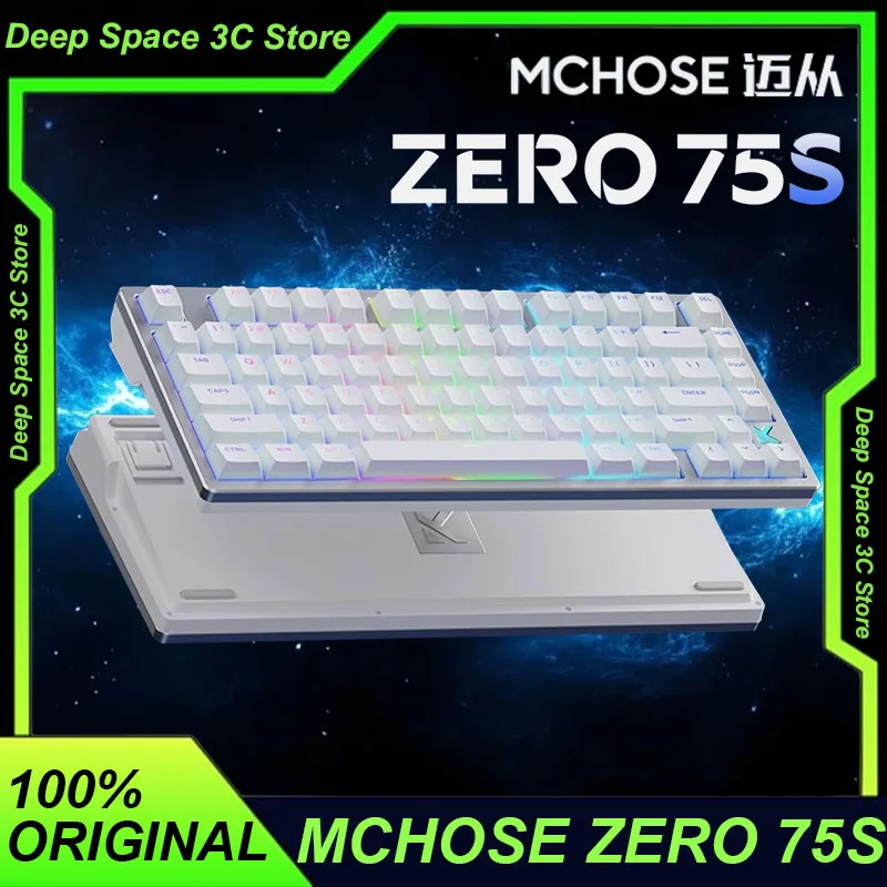 MCHOSE ZERO 75S Mechanical Keyboard TTC Magnetic Switch Wired 8K RGB 0.02mmRT Gasket Customized Gamer Laptop PC Gaming Keyboard