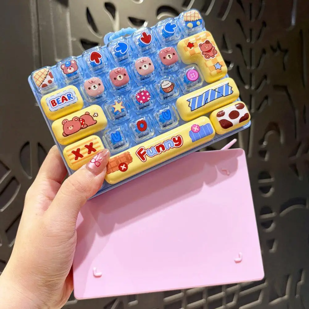 Keycap-Clicker, Tastenkappen-Schlüsselanhänger, Tastatur-Tastenkappen, Stressabbauender Charm-Schlüsselanhänger, Geschenke, 26-Tastenkappen, Riesen-Tastenkappen-Geschenke, Keycap – Detail 23