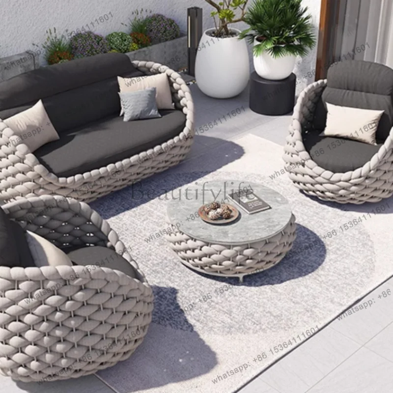 

Courtyard Villa Garden Sofas Simplicity Leisurely Lazy Person's Garden Sofas Modern Outdoor Furniture