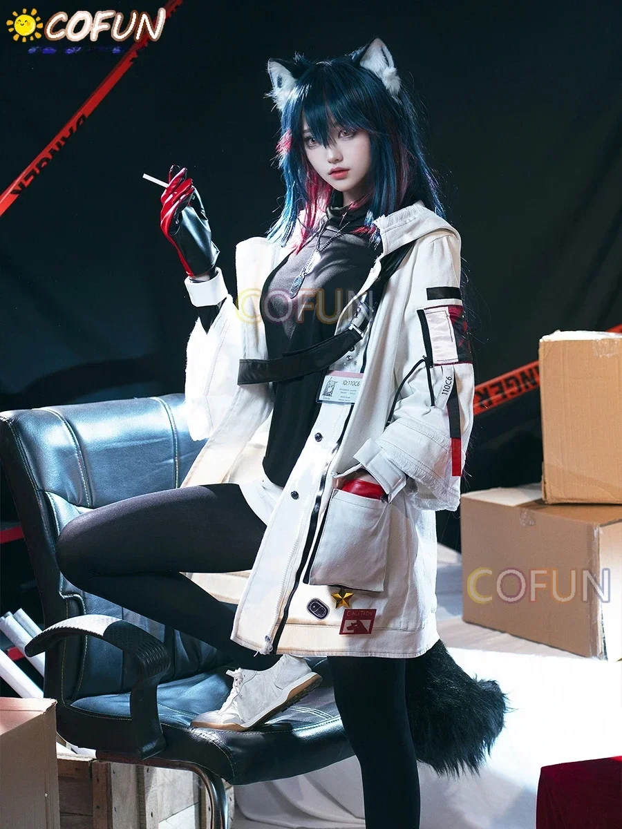 COFUN Game Arknights Texas Cosplay Costume Halloween Outfits Animation Costume Women Full Set XS-XXXL