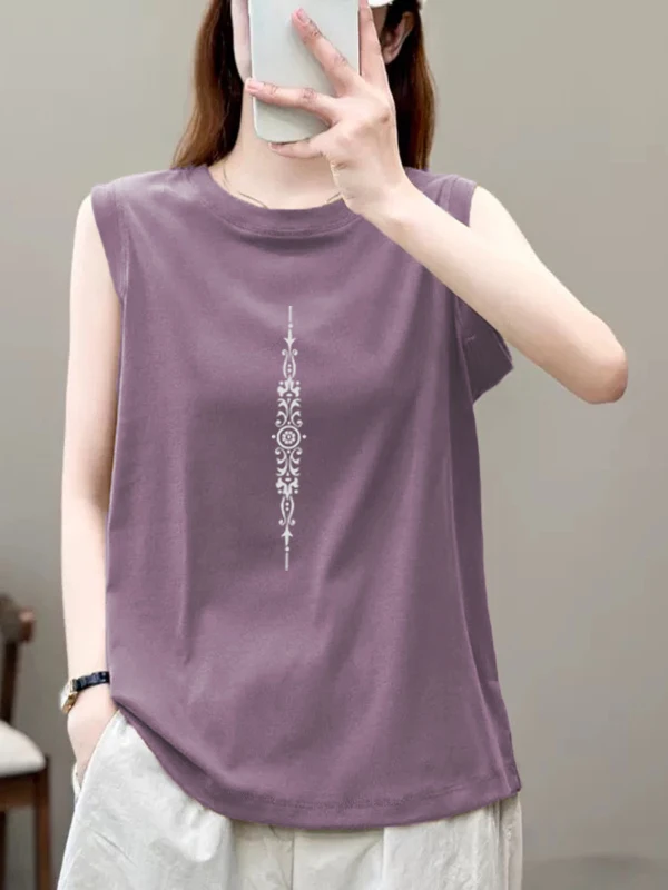 Camiseta holgada de algodón puro redonda Ne Svel para mujer, Top informal versátil, novedad de verano, versión coreana Sle