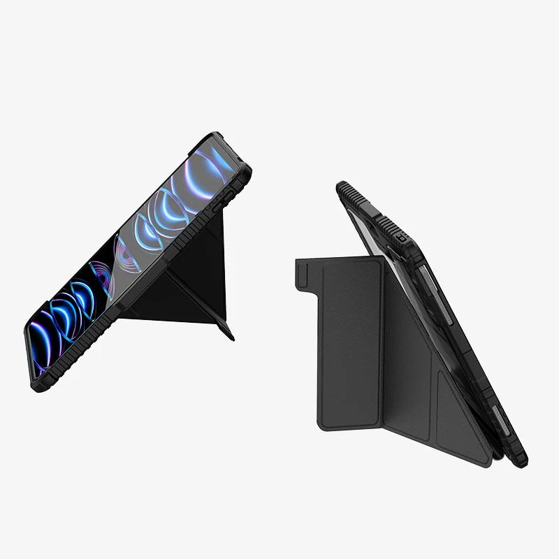 

NILLKIN для iPad Pro 11 2024 2025/13 2024 2025 кожаный бампер Pro чехол слайд-чехол для камеры жесткий ПК противоударная защита