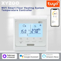 Tuya WiFi Smart Thermostat for Electric Floor Heating Water/Gas Boiler Warm Temperature Heater Remote Control with Google Alexa