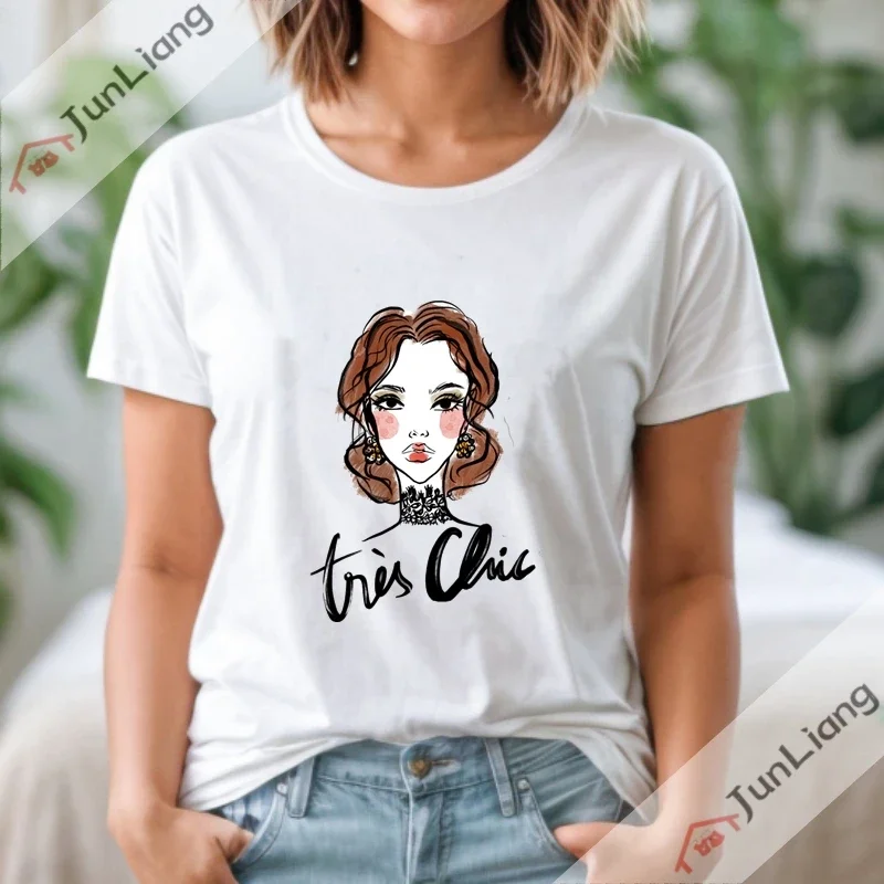 Who Loves Music and Chic Fashion Girl Tops Graphic T Shirts Alphabet T-shirt T-shirts for Women Harajuku Goth Clothes Kpop Y2k