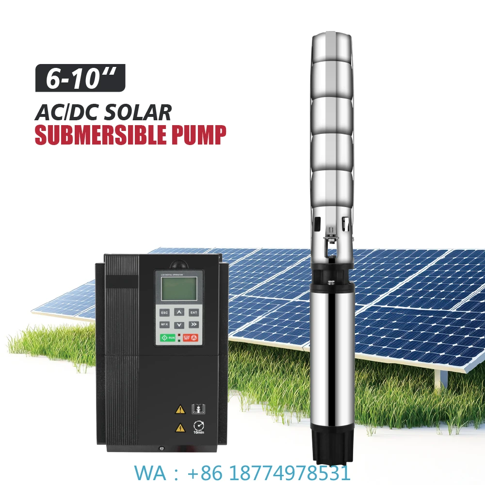 Solar Water Pump System Solar Pump Water Pump6SP20 Inch Huge Power 12 Volt Solar Water Pumps DC