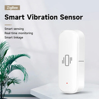 Tuya Smart Life Vibration Sensor Zigbee Wifi Tuya Sensor Control Security Protection Monitor App Zigbee Sensor Motion Shockalarm