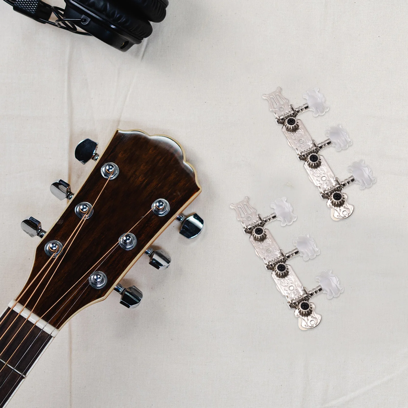 

Guitar Tuner Acoustic Pegs Tuning Folk Tuners Electric Knobs Metal Locking Keys Parts