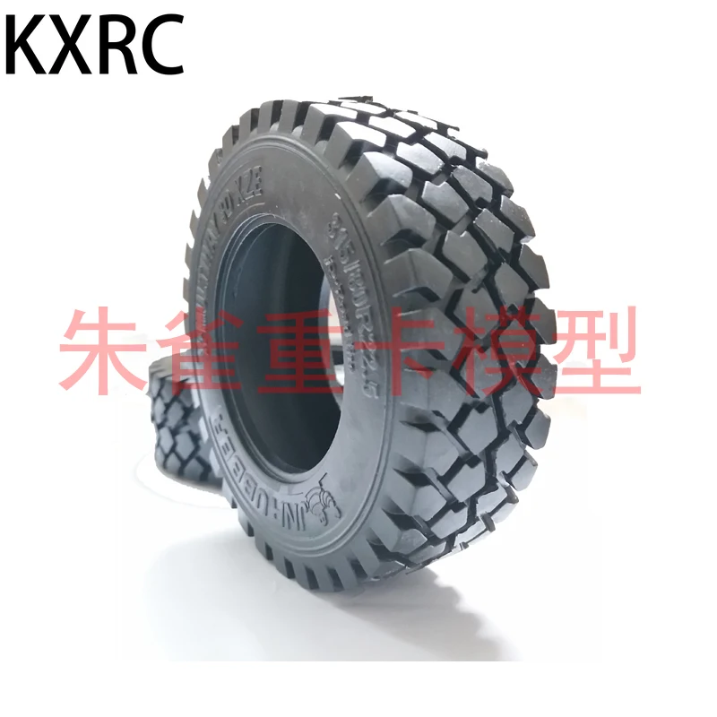 

2Pcs High Quality Rubber Tire Gravel Tread 85MM Diameter for 1/14 Tamiya RC Truck Trailer Scania Actros Volvo MAN LESU Car Parts