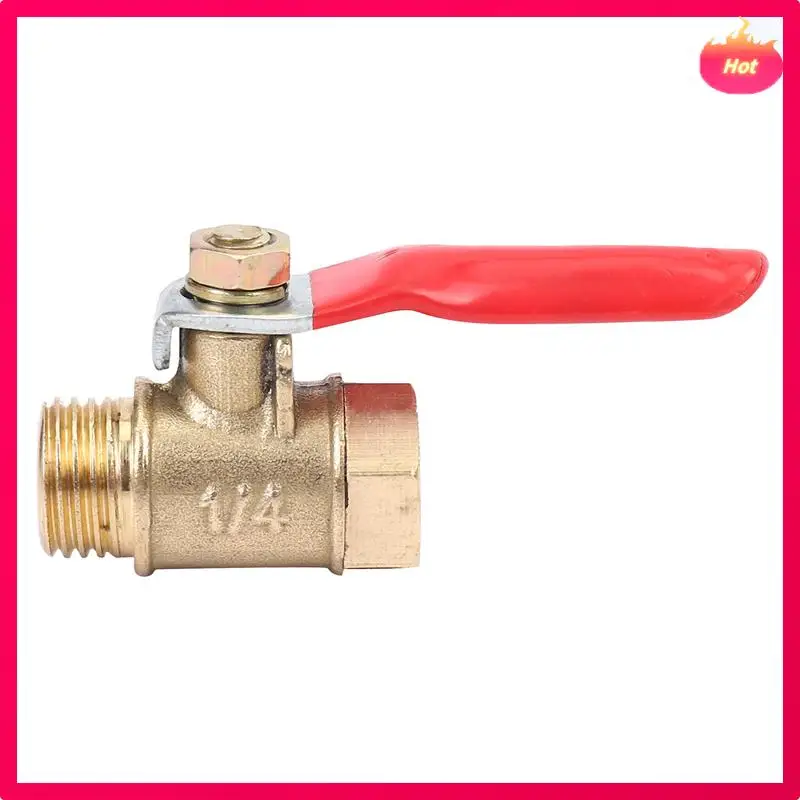 

ABYP 48 шт. 1/4 дюйма сверхмощный латунный шаровой клапан запорный переключатель наружная и внутренняя резьба NPT фитинг для труб