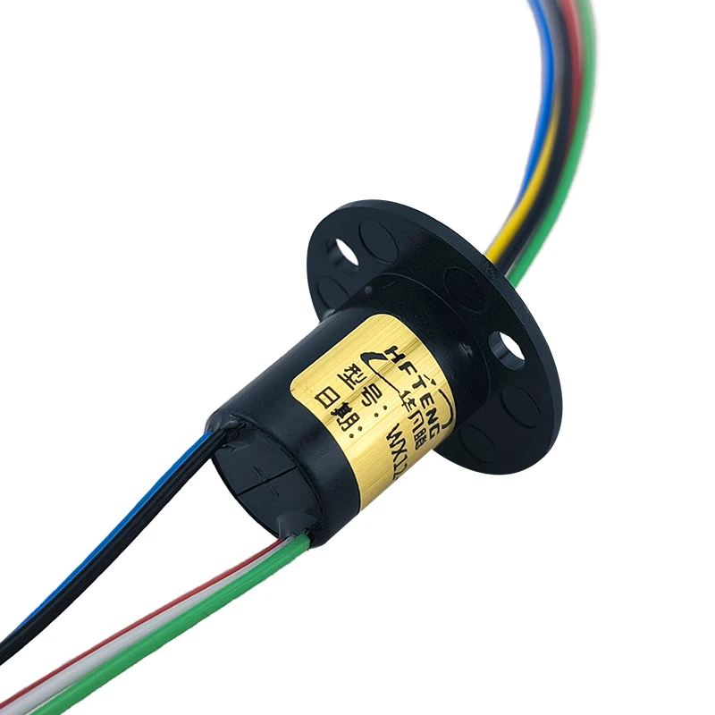 Slip ring, outer diameter 12mm, 4 power cords, 5A power supply, stable transmission of power signals, conductive slip ring