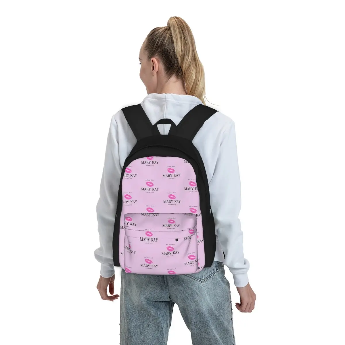 Fragen Sie mich nach Mary Kay Kosmetik Rucksäcke Jungen Mädchen Bücher tasche Kinder Schult aschen Kinder Rucksack Laptop Rucksack Umhängetasche