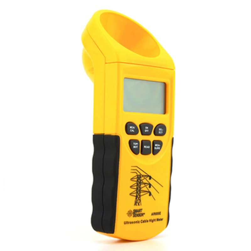 Smart Sensor AR600E Ultrasonic Cable Height Meter  LCD Display Measuring Range( Height 3-23m ,Plane 3-15m) 6 Cables Measurement