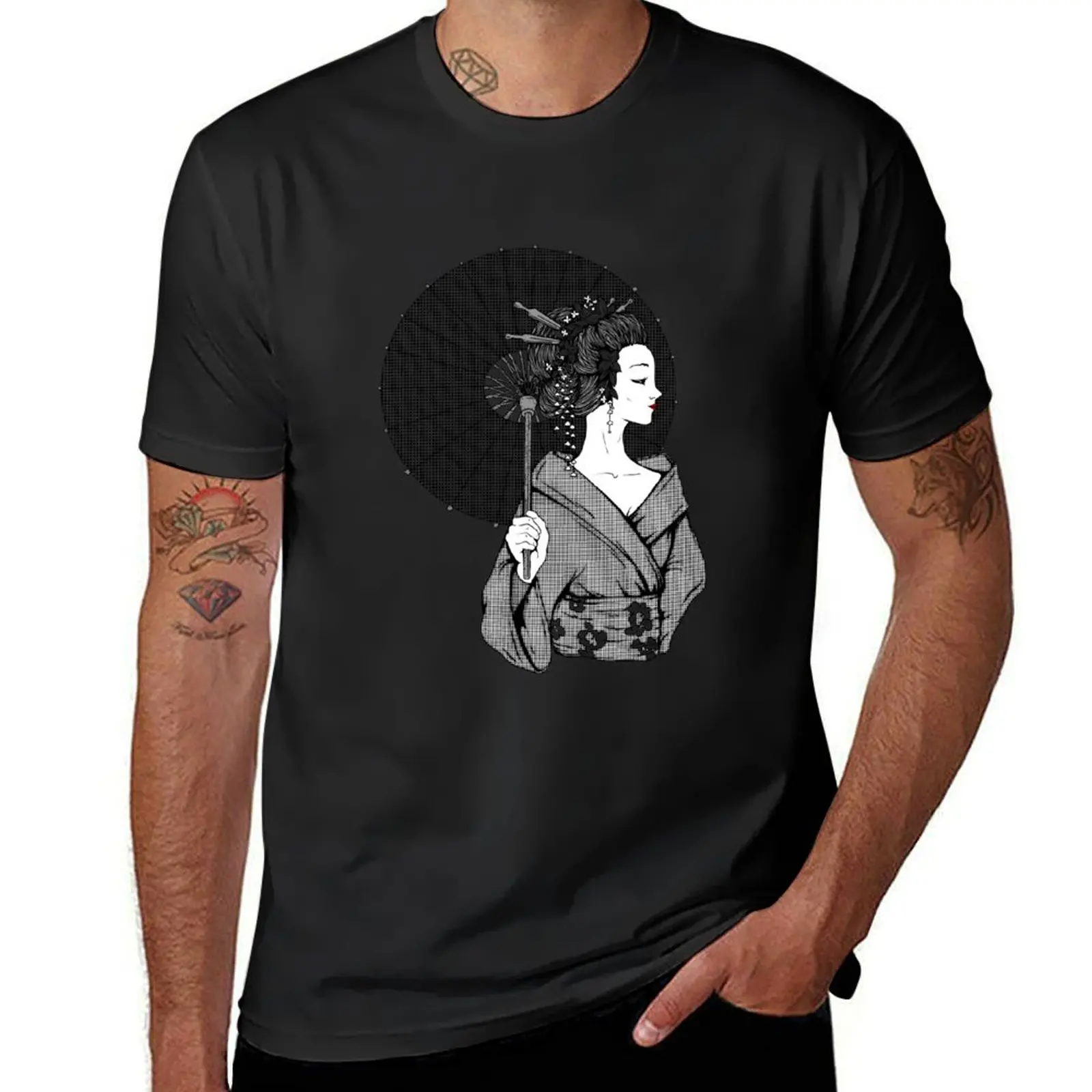 Vecta Geisha T-Shirt tops quick-drying graphics mens t shirt graphic