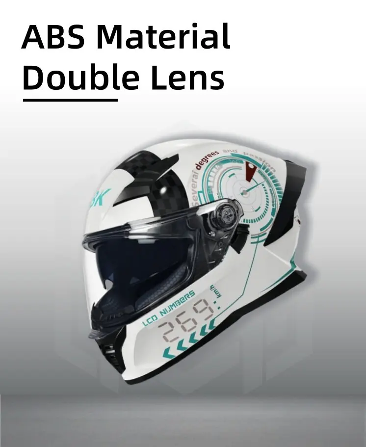2026 New Design Full Face Motorcycle Helmet DOT Certified Dual Sun Visor Racing Helmet for Motorbike Scooter Street Riding Gear