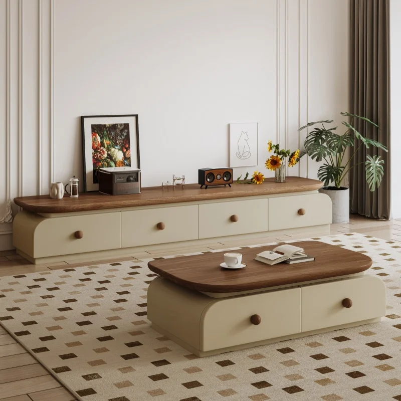 

Скандинавский ретро Mueble, вертикальный дизайн ТВ-шкафа, гостиная, развлекательный центр, журнальный столик, современная простая напольная мебель для дома