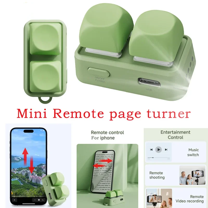 Newest Lightweight Wireless Blue Tooth Remote Control Keypad Dual Button Page Turner For Kobo E-Book Readers Lazy Artifact