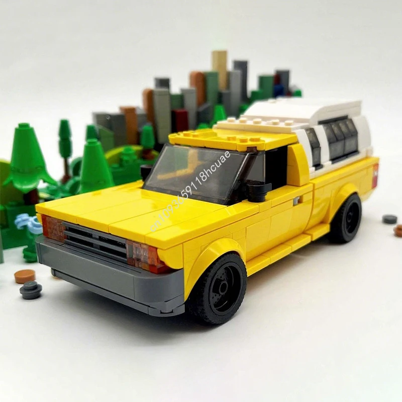 

358pcs MOC Pizza Planet Truck City Champion supercar Building Blocks Christmas Advanced Display for Brick Collectors idea Gift