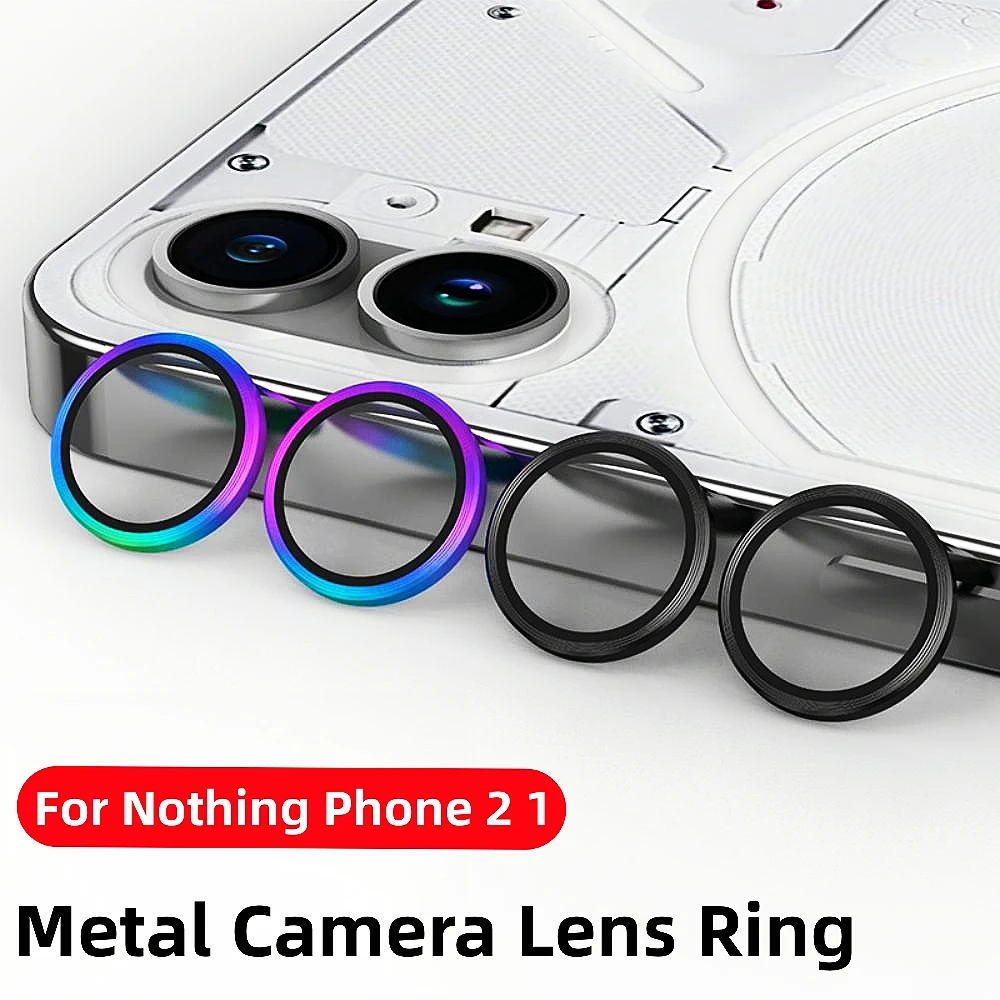 2PCS Aluminum Alloy Camera Ring Glass For Nothing Phone 2 (2) 1 (1) Metal Lens Cover For Nothing Phone One Phone2 Lens Protector